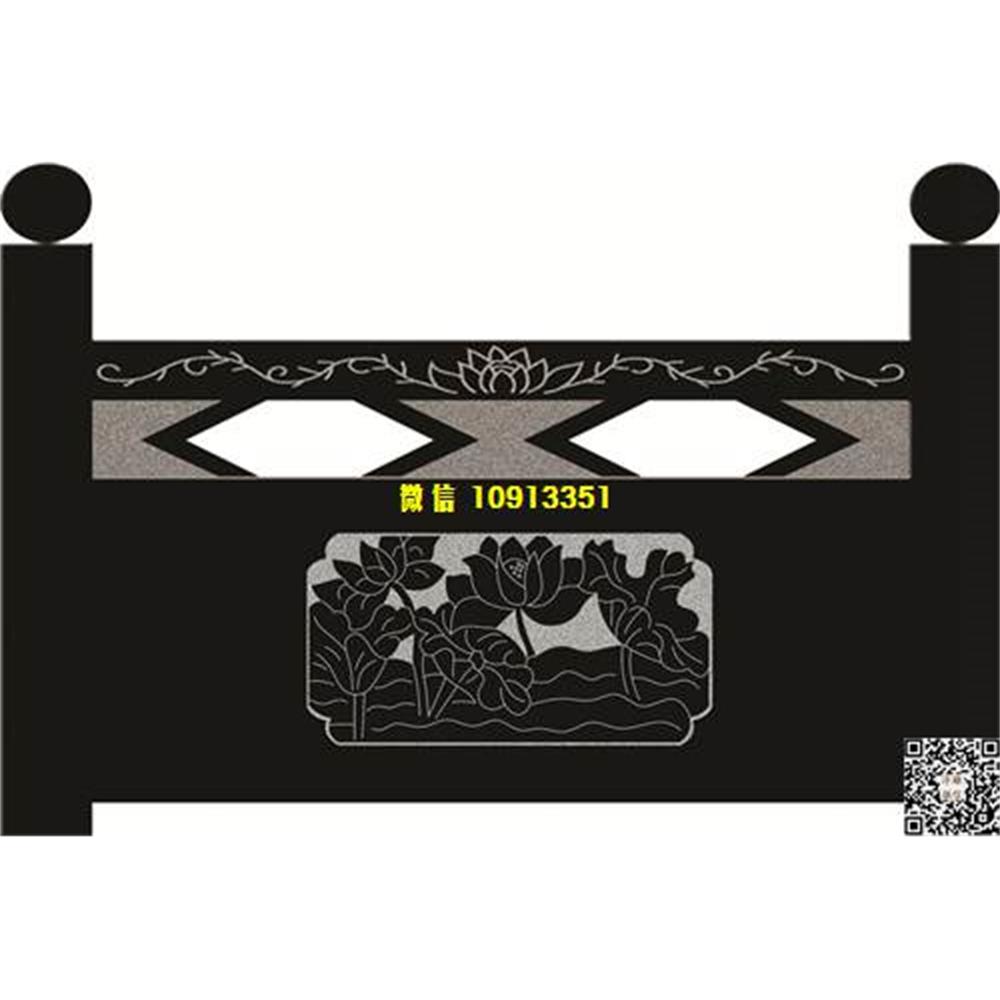 精雕图29荷花栏板精雕图线雕图线条图单线铣底图_电脑雕刻plt文泰矢量图精雕图浮雕图